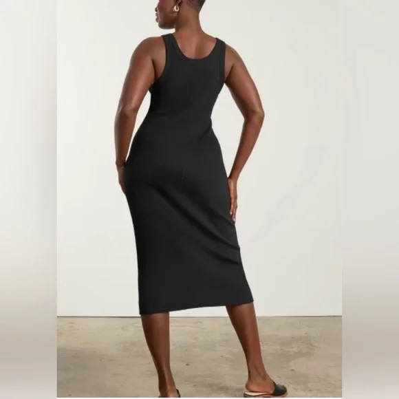 Everlane The Rib Tank Midi Dress- medium - Picture 2 of 5